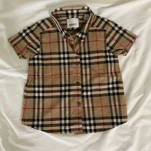 Baby boys Burberry shirt